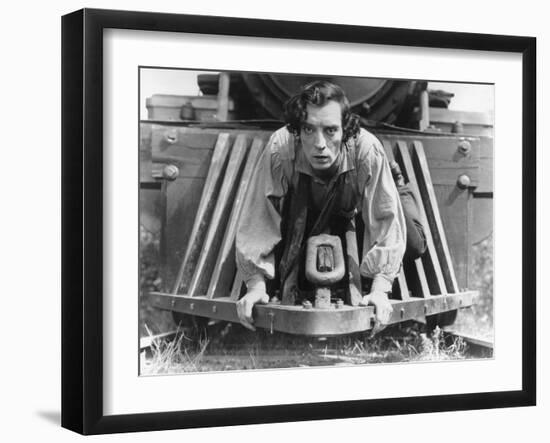 The General, Buster Keaton, 1927, Train-null-Framed Photo