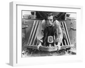 The General, Buster Keaton, 1927, Train-null-Framed Photo