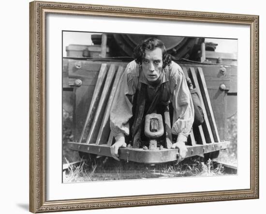 The General, Buster Keaton, 1927, Train-null-Framed Photo