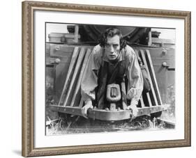 The General, Buster Keaton, 1927, Train-null-Framed Photo