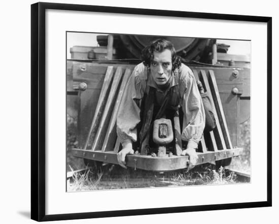 The General, Buster Keaton, 1927, Train-null-Framed Photo