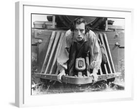 The General, Buster Keaton, 1927, Train-null-Framed Photo