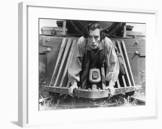 The General, Buster Keaton, 1927, Train-null-Framed Photo