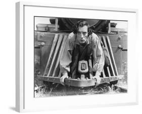 The General, Buster Keaton, 1927, Train-null-Framed Photo