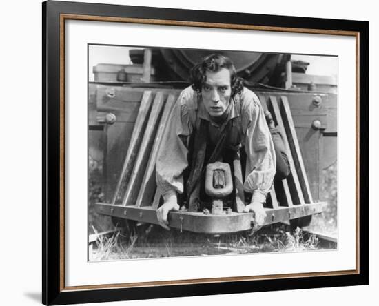 The General, Buster Keaton, 1927, Train-null-Framed Photo