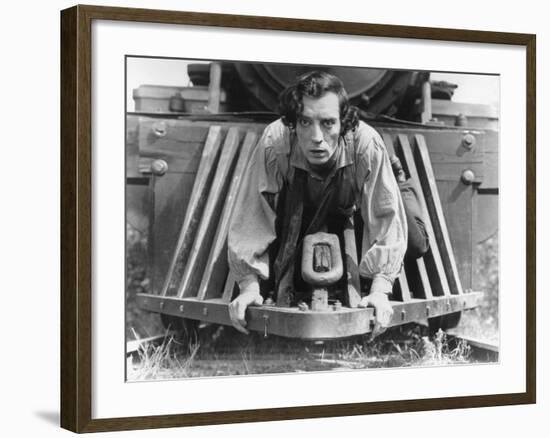 The General, Buster Keaton, 1927, Train-null-Framed Photo