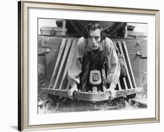 The General, Buster Keaton, 1927, Train-null-Framed Photo