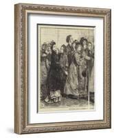 The General Election, a Deputation on the Subject of Woman's Rights-Frederick Barnard-Framed Giclee Print