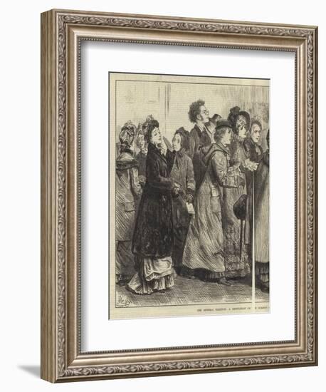 The General Election, a Deputation on the Subject of Woman's Rights-Frederick Barnard-Framed Giclee Print