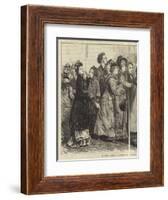 The General Election, a Deputation on the Subject of Woman's Rights-Frederick Barnard-Framed Giclee Print