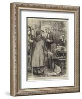 The General Election, a Deputation on the Subject of Woman's Rights-Frederick Barnard-Framed Giclee Print