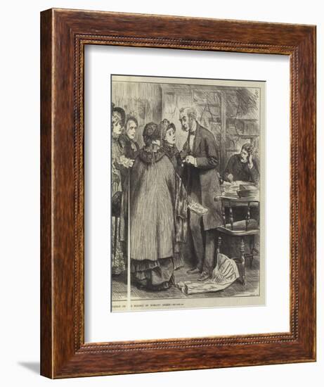 The General Election, a Deputation on the Subject of Woman's Rights-Frederick Barnard-Framed Giclee Print