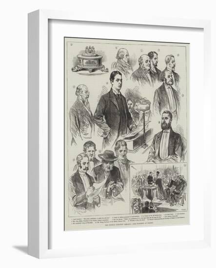 The General Election Campaign, Lord Rosebery at Paisley-null-Framed Giclee Print