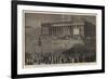 The General Election, Declaration of the Result of the Poll at the Town Hall, Leeds-null-Framed Giclee Print