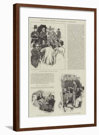 The General Election, Mr Gladstone in Midlothian-null-Framed Giclee Print