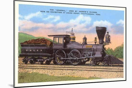 The General, Locomotive, Chattanooga, Tennessee-null-Mounted Art Print