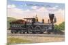 The General, Locomotive-null-Mounted Premium Giclee Print