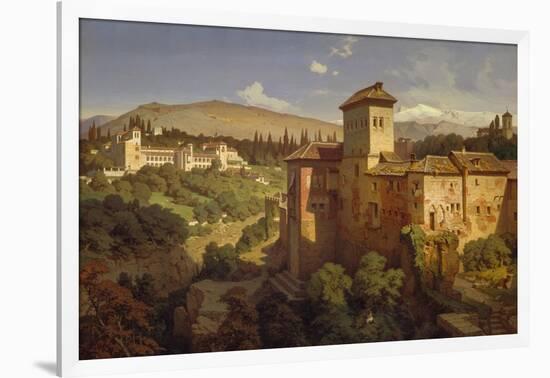 The Generalife Palace, Granda, 1862-Eduard Gerhardt-Framed Giclee Print
