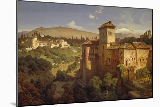 The Generalife Palace, Granda, 1862-Eduard Gerhardt-Mounted Giclee Print