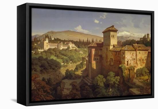 The Generalife Palace, Granda, 1862-Eduard Gerhardt-Framed Stretched Canvas