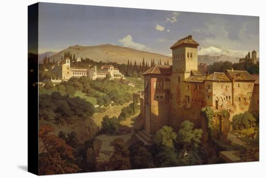 The Generalife Palace, Granda, 1862-Eduard Gerhardt-Stretched Canvas