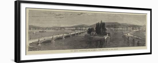 The Geneva Arbitration, View of Geneva, with Mont Blanc in the Distance-null-Framed Giclee Print