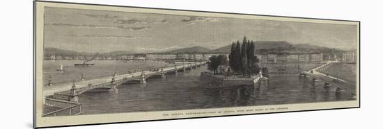 The Geneva Arbitration, View of Geneva, with Mont Blanc in the Distance-null-Mounted Giclee Print