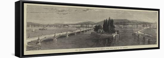 The Geneva Arbitration, View of Geneva, with Mont Blanc in the Distance-null-Framed Stretched Canvas