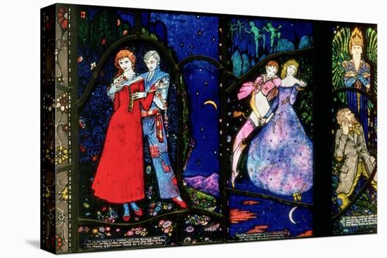 The Geneva Window Depicting 'The Playboy of the Western World' by J.M. Synge, 'The Dreamers'-Harry Clarke-Stretched Canvas