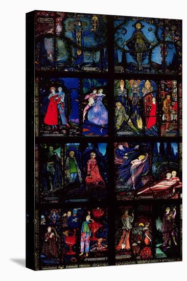 The Geneva Window, Eight Panels Depicting Scenes from Early Irish Literature, 1929-Harry Clarke-Stretched Canvas