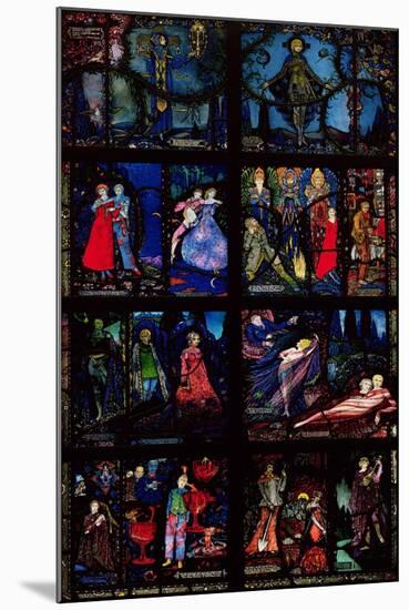 The Geneva Window, Eight Panels Depicting Scenes from Early Irish Literature, 1929-Harry Clarke-Mounted Giclee Print