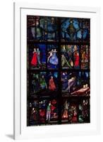 The Geneva Window, Eight Panels Depicting Scenes from Early Irish Literature, 1929-Harry Clarke-Framed Giclee Print