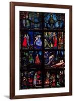 The Geneva Window, Eight Panels Depicting Scenes from Early Irish Literature, 1929-Harry Clarke-Framed Giclee Print