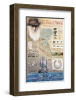 The Genius of Charles Darwin-null-Framed Premium Giclee Print