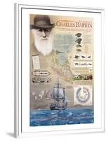 The Genius of Charles Darwin-null-Framed Premium Giclee Print