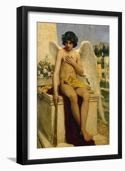 The Genius of Death, 1890-Albert Anker-Framed Giclee Print