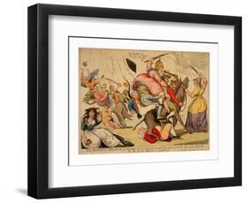 The Genius of France Extirpating Despotism Tyranny and Oppression from the Face of the Earth or the-null-Framed Premium Giclee Print