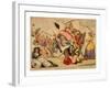 The Genius of France Extirpating Despotism Tyranny and Oppression from the Face of the Earth or the-null-Framed Giclee Print