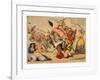 The Genius of France Extirpating Despotism Tyranny and Oppression from the Face of the Earth or the-null-Framed Giclee Print