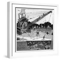 The Gentle Art of Excavating-William Heath Robinson-Framed Photographic Print