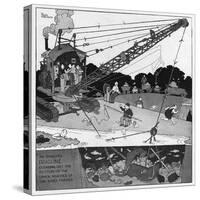 The Gentle Art of Excavating-William Heath Robinson-Stretched Canvas