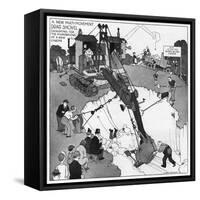 The Gentle Art of Excavating-William Heath Robinson-Framed Stretched Canvas