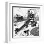 The Gentle Art of Excavating-William Heath Robinson-Framed Art Print