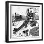 The Gentle Art of Excavating-William Heath Robinson-Framed Art Print