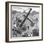 The Gentle Art of Excavating-William Heath Robinson-Framed Art Print