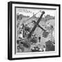 The Gentle Art of Excavating-William Heath Robinson-Framed Art Print