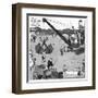 The Gentle Art of Excavating-William Heath Robinson-Framed Art Print