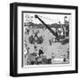 The Gentle Art of Excavating-William Heath Robinson-Framed Art Print