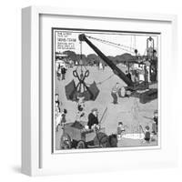 The Gentle Art of Excavating-William Heath Robinson-Framed Art Print