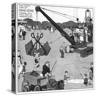 The Gentle Art of Excavating-William Heath Robinson-Stretched Canvas